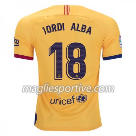 Completo Calcio Barcellona Jordi Alba 18 Divisa Trasferta 2019/2020 